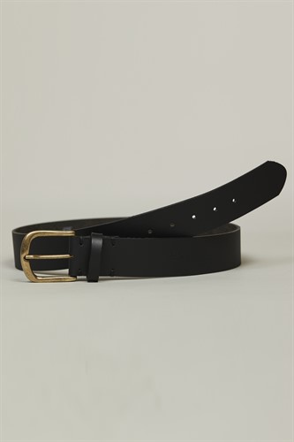 BLACK LEATHER BELT