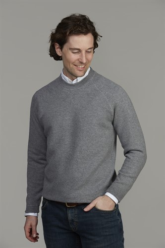 CREW NECK COLLEGE SWEATER