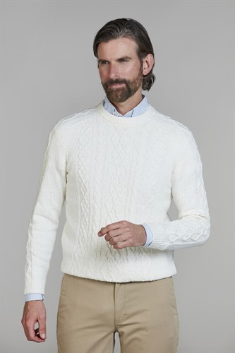 CREW NECK CABLE KNIT