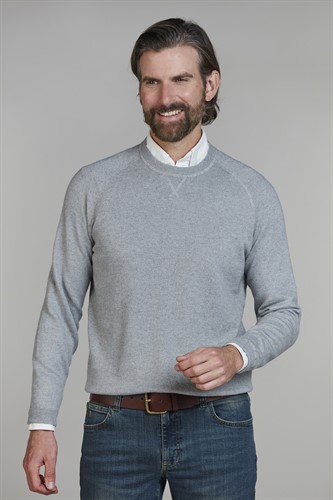 CREW NECK COLLEGE SWEATER