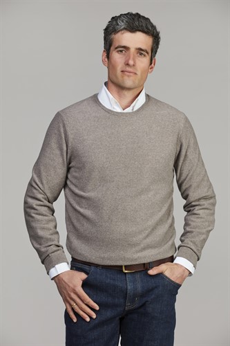 MERINO CREW NECK STRUCTURE KNIT