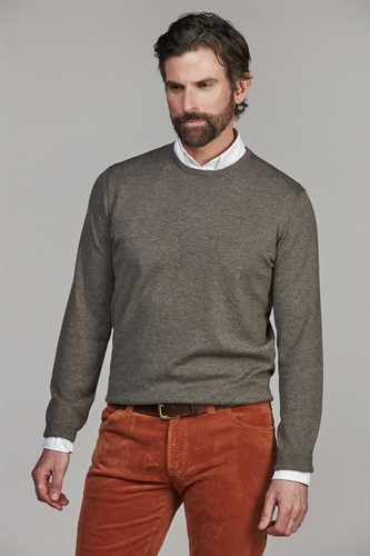 CREW NECK SWEATER E-PATCH
